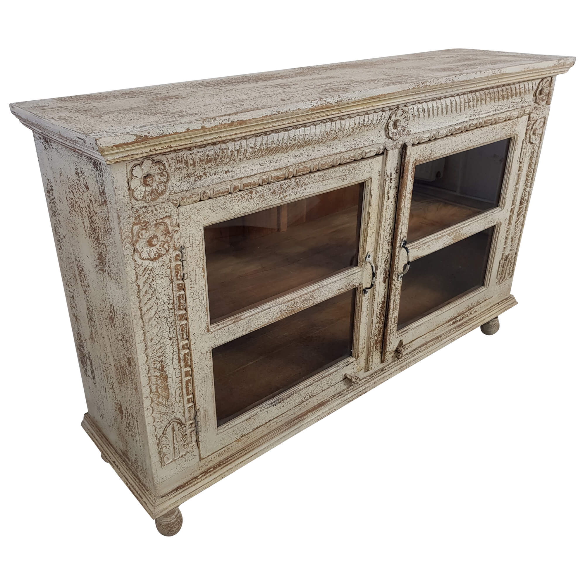 Sideboard Kommode Anrichte Vitrine Schrank Secret Glas Vintage Shabby Unikat